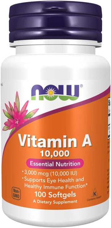 Now Foods, Vitamin A, 10,000 IU, 100 Softgels