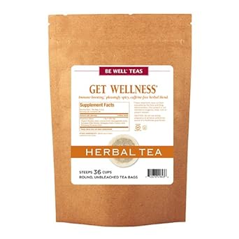 The Republic Of Tea Be Well Teas No. 11, Get Wellness Herbal Tea For Immunity, Refill Pack Of 36 Tea Bags