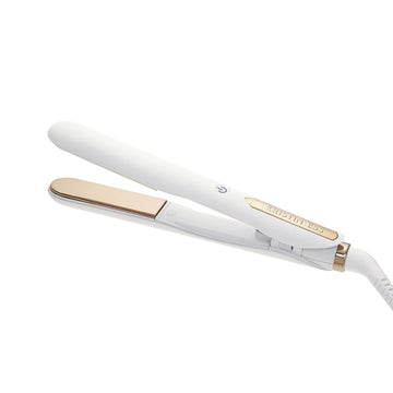 Kristin Ess Hair Titanium Mini Travel Flat Iron Curling Straightener for Short Hair Defining + Detailing - Travel Sized with Travel Case - Fast Heat, Dual Voltage, Auto Shut-Off - 3/4 Inch Plates