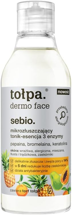 Tolpa Dermo Face Sebio Micro-Exfoliating Tonic-Essence 3 Enzymes 200 Ml