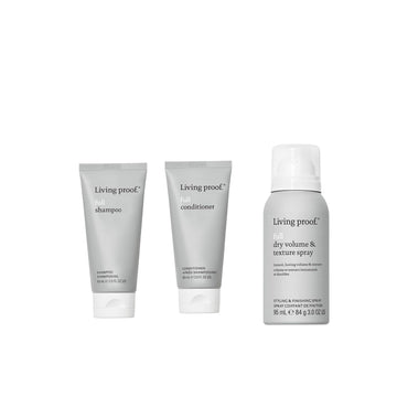 Living Proof Travel Size Full Shampoo, Conditioner, Dry Volume & Texture Spray Bundle ($53 Value)