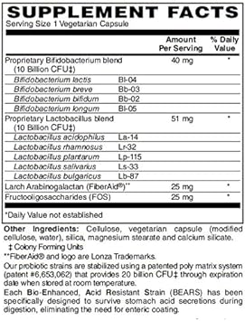 BariatricPal Probiotic 20 Billion CFU Gastrointestinal & Immune Health Capsules (30 Count)