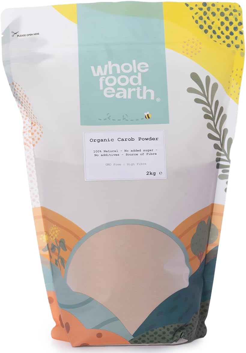 Wholefood Earth Organic Carob Powder 3Kg Vegan | Gmo Free | High Fibre | Certified Organic