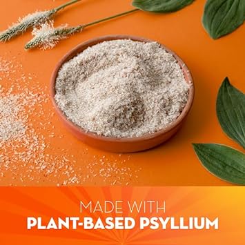 Metamucil, Daily Psyllium Husk Powder Supplement with Real Sugar, 4-in-1 Fiber for Digestive Health, Unflavored Fiber Powder, Stone Ground Texture, 114 Servings