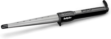 Babyliss Ceramic Curling Wand Pro - 13-25Mm Hair Curler For Natural Waves And Curls, Ceramic, 5 Heat Settings 150°C To 210°C , Grey & Black, 2285Cu