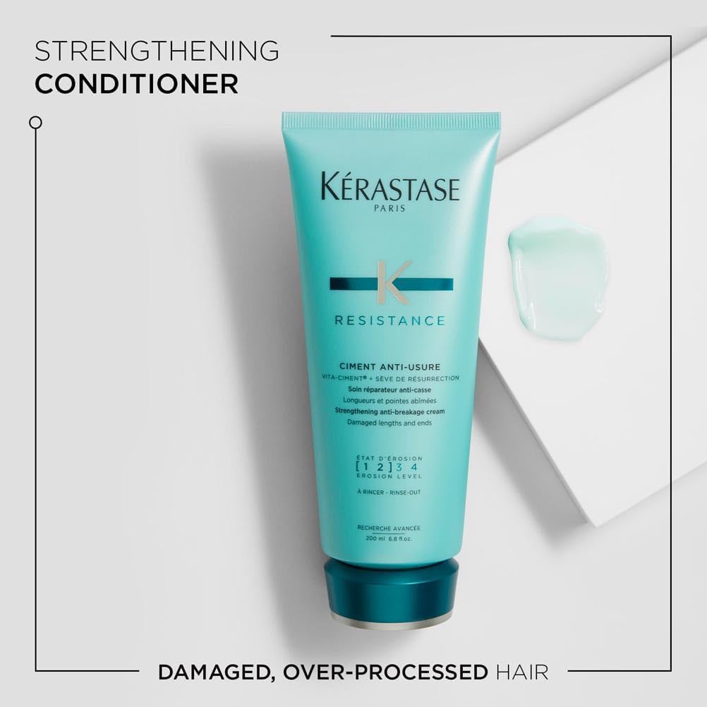 Kérastase Resistance Bain Force Architecte 250Ml & Ciment Anti-Usure 200Ml Duo