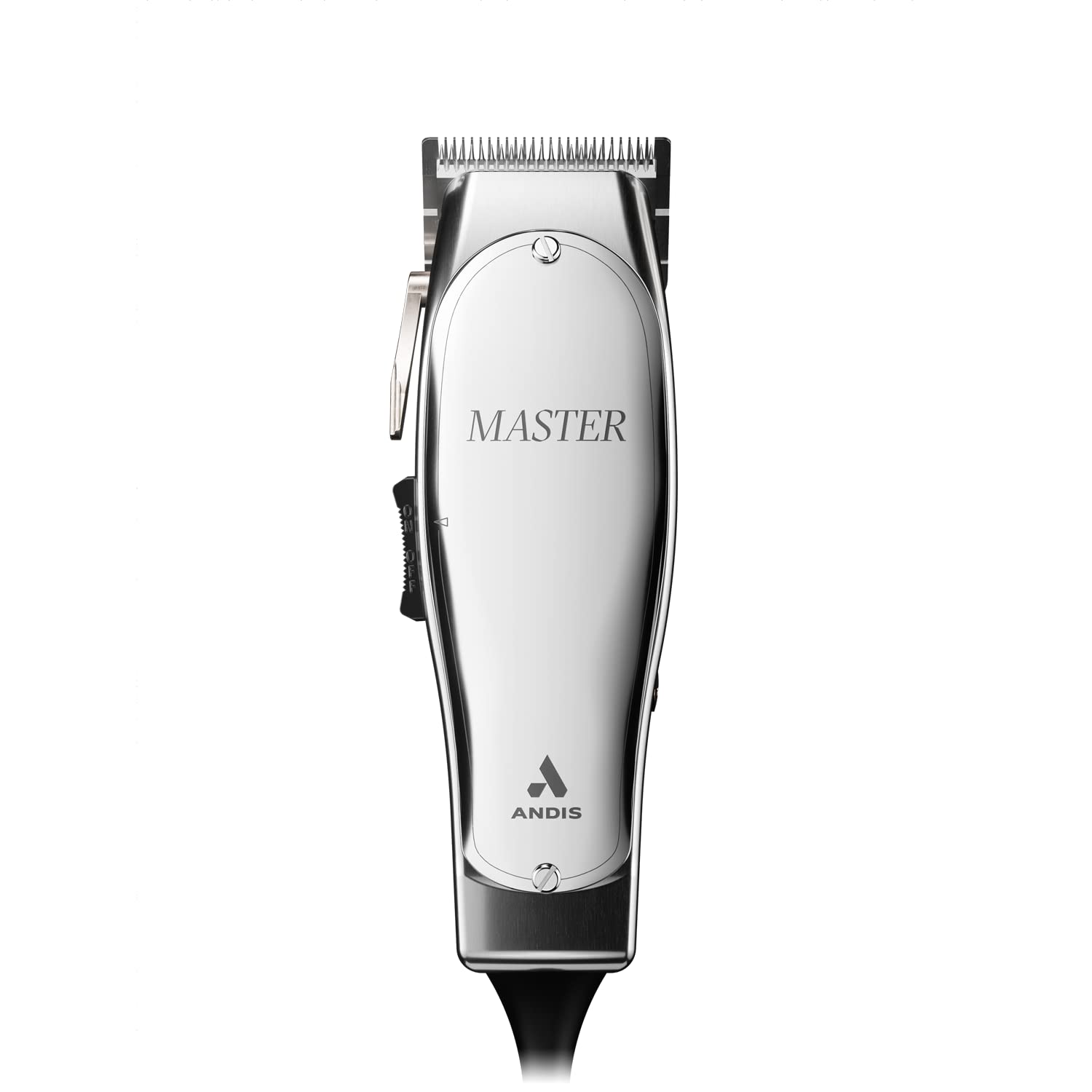 Andis 01815 Professional Master Adjustable Blade Hair Trimmer, Carbon Steel T-Blade - Silver