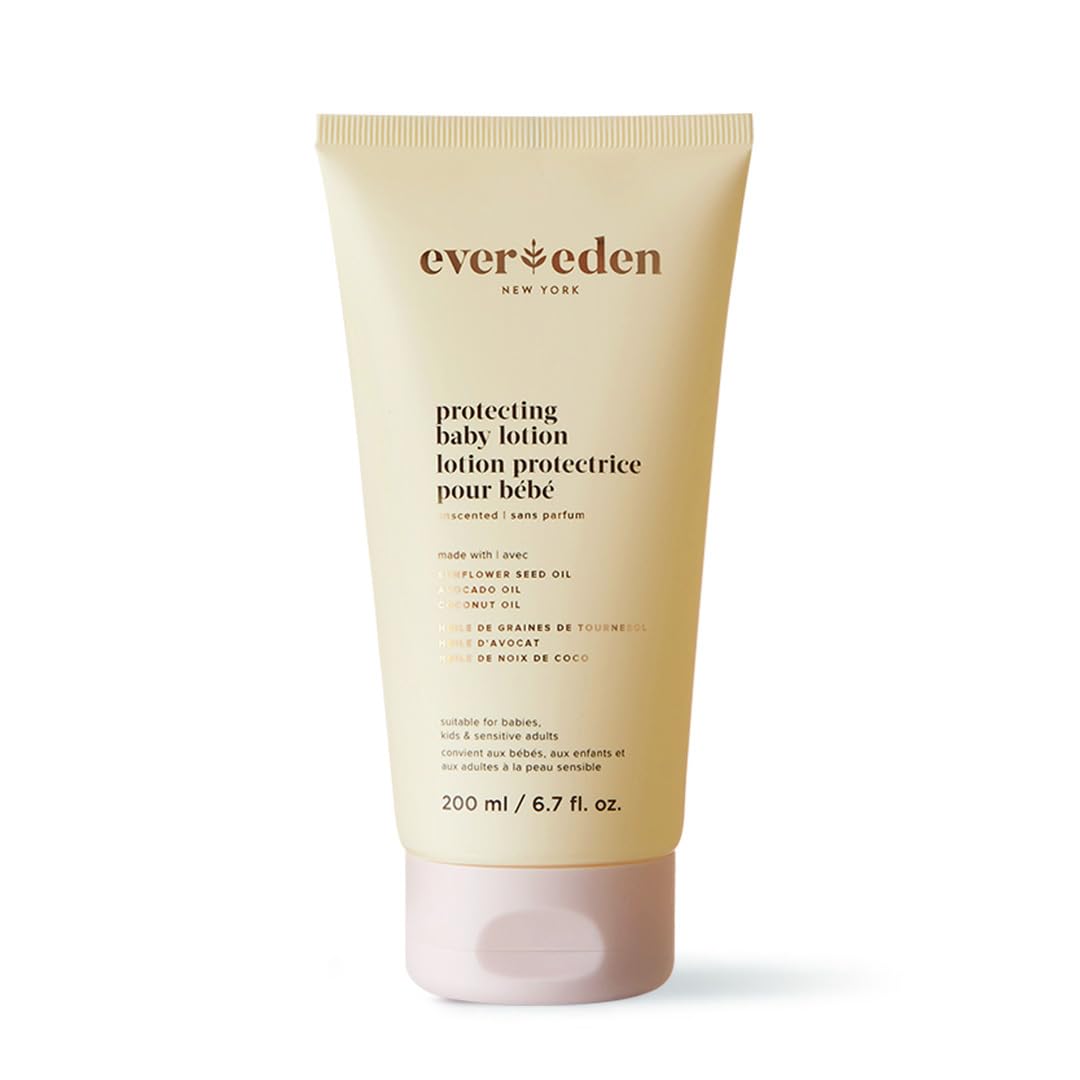 Evereden Protecting Baby Lotion for Newborn 6.7 oz. | Clean and Clean Baby Care | Non-toxic and Fragrance Free