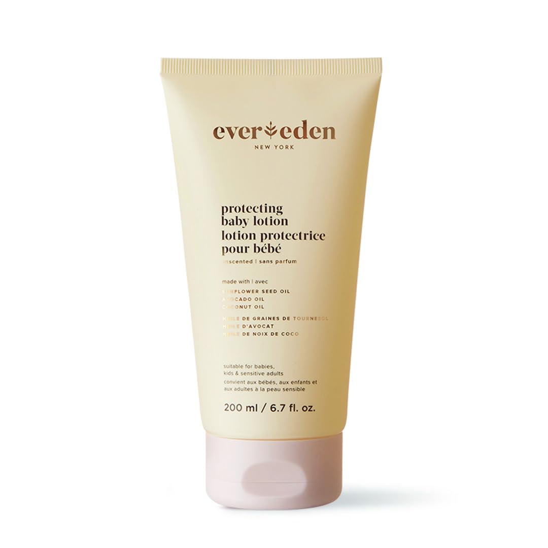 Evereden Moisturizing Baby Lotion For Newborn 6.7 Oz. | Lightweight & Non-Greasy Toddler Lotion | Clean & Gentle Baby Care | Non-Toxic & Fragrance Free | Made With Clean Ingredients