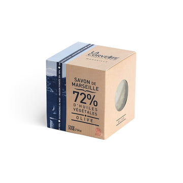 La Corvette Marseille Soap Cube Olive, Boxed; Ecocert 500G
