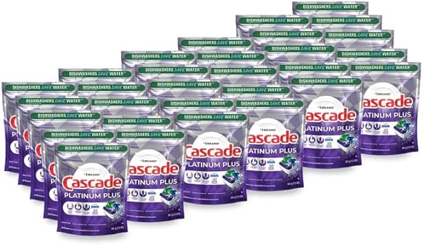 Cascade Platinum Plus ActionPacs Dishwasher Detergent Pods, Fresh, 3 Count