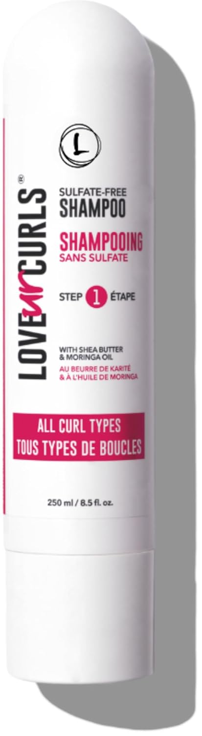 Love Ur Curls Lus Brands Shampoo For Curly, Wavy, Kinky-Coily Hair, 8.5 Oz - Sulfate-Free Gentle, Moisturizing Shampoo - Hair Care Products For Soft, Smooth Curl Definition