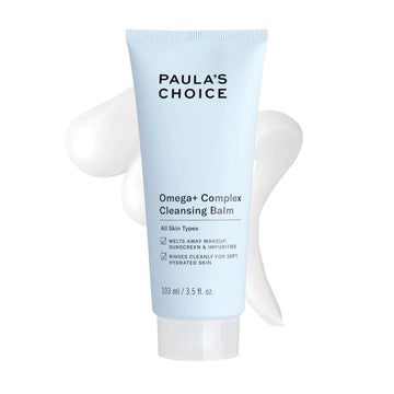 Paula'S Choice Omega Complex Cleansing Balm, Double Cleanse Face Wash & Daily Makeup Remover, Suitable For Dry & Sensitive Skin, Mineral Oil-Free, Paraben-Free & Fragrance-Free, 3.5 Fl Oz