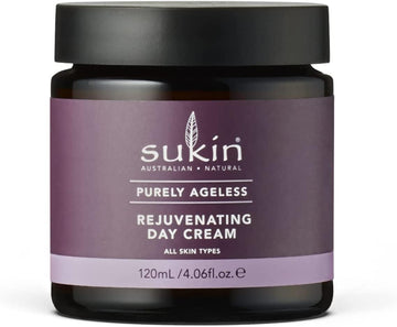 Sukin Purely Ageless Rejuventating Day Cream 120Ml - With Vitamin E; Cruelty Free & Vegan Friendly - To Naturally Plump, Firm & Hydrate Skin, Whilst Softens & Soothes Dry Skin