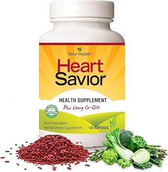 Natural Supplement With Coq10, Red Yeast Rice, Niacin, Policosanol And Guggul. The Natural Way. By New Health Plus 60 Mg Co-Q10 (120 Caps)