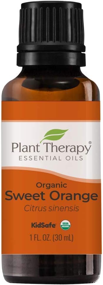 Plant Therapy Sweet Orange Organic Essential Oil 100% Pure, Usda Certified Organic, Undiluted, Natural Aromatherapy, Therapeutic Grade 30 Ml (1 Oz)