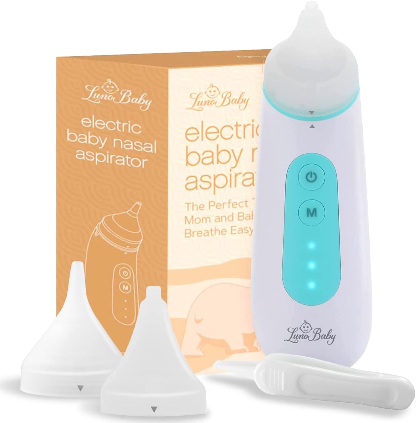 Nasal Aspirator for Babies - Rechargeable Baby Nose Sucker Must-Haves for First Time Mom - Electric Nose Aspirator for Infants and Toddlers