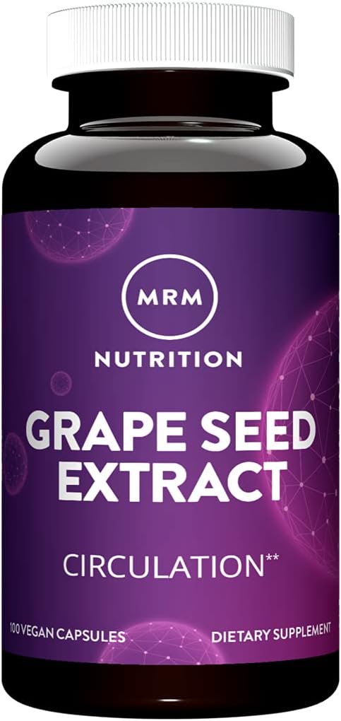 Mrm Nutrition Grape Seed Extract | Circulation | Antioxidants | Anti-Agning | Gluten Free + Vegan | 100 Servings