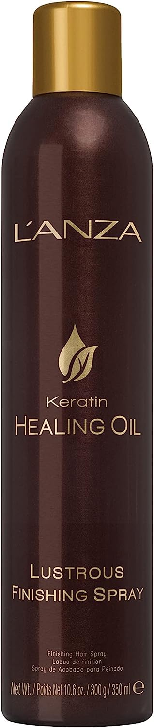 L'Anza Keratin Healing Oil Lustrous Finishing Spray, Hair Spray Boosts Hair Shine & Volume, Frizz-Free Hair Treatment & Thermal Protectant Spray, Paraben Free Styling & Hair Care Spray