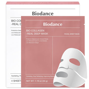 Biodance Rejuvenating Caviar Pdrn Real Deep Mask, Overnight Hydrogel Mask, Skin Firming & Radiance Boost, Enhancing Recovery For All Skin Types, 1.19Oz(34G) X 4Ea