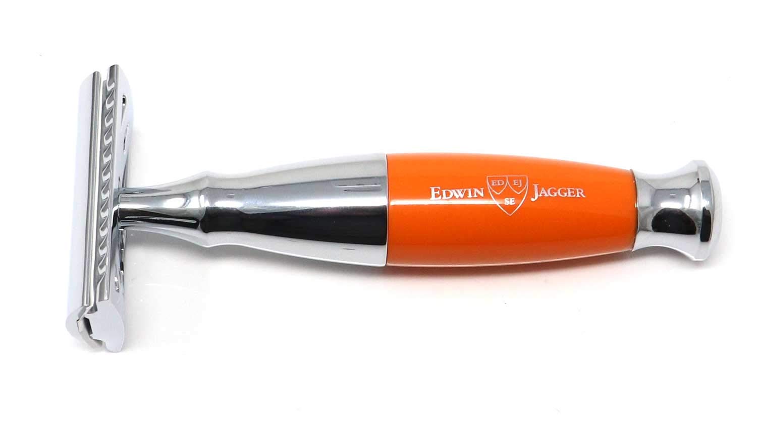 Edwin Jagger Chrome De Safety Razor- Diffusion 36 Series (Orange) : Beauty & Personal Care