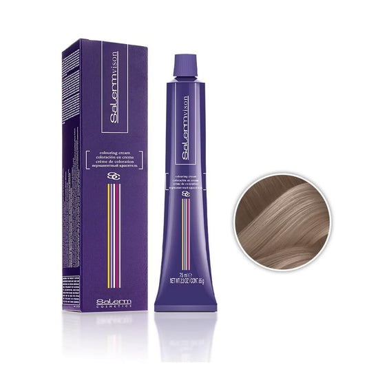 Salermvison Hair Coloring Cream #7.12 Pearl Blonde, 2.3 Ounce / 75 Milliliter : Beauty & Personal Care