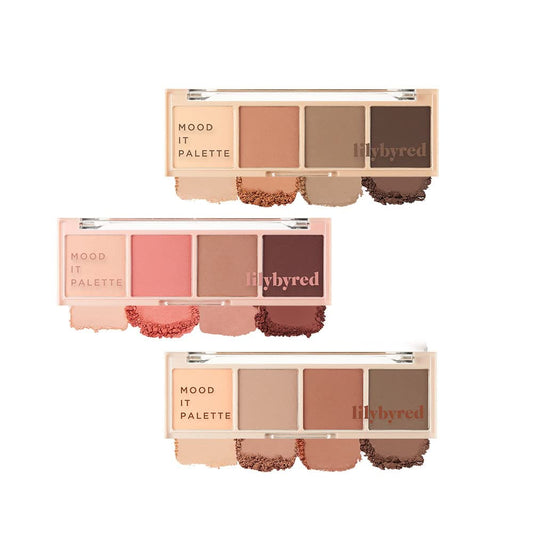 Lilybyred Mood It Palette Eyeshadow | Soft Neutral Ash Shades, Long-Wearing | Easy Color Matching For All Skin Tones| Travel-Friendly Size For On-The-Go Convenience| K-Beauty (03#Mute It)