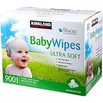 Kirkland Signature Baby Wipes (900 Wipes)