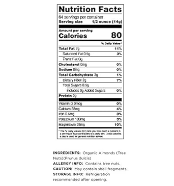 Terrasoul Superfoods Raw Unpasteurized Organic Almonds (Mylk Grade), 2 Pounds : Grocery & Gourmet Food