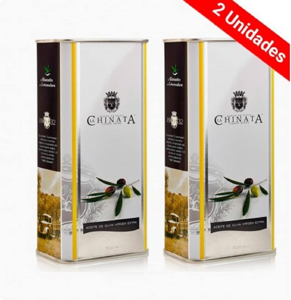 La Chinata Aceite De Oliva Virgen Extra Lata Grande Virgin Olive Oil In Attractive Tin Pack Of 2 X 500 Ml