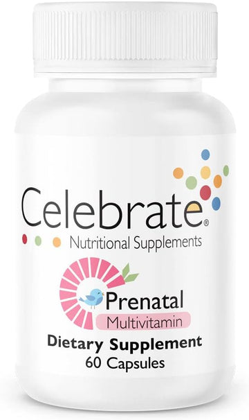 Celebrate Vitamins Bariatric Prenatal Multivitamin Capsules With Folate (Folic Acid), Vitamin A, Iron, Iodine, And Choline, For Roux En Y And Sleeve Gastrectomy Patients, 60 Count