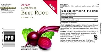 GNC SuperFoods Beet Root, 90 Capsules : Health & Household