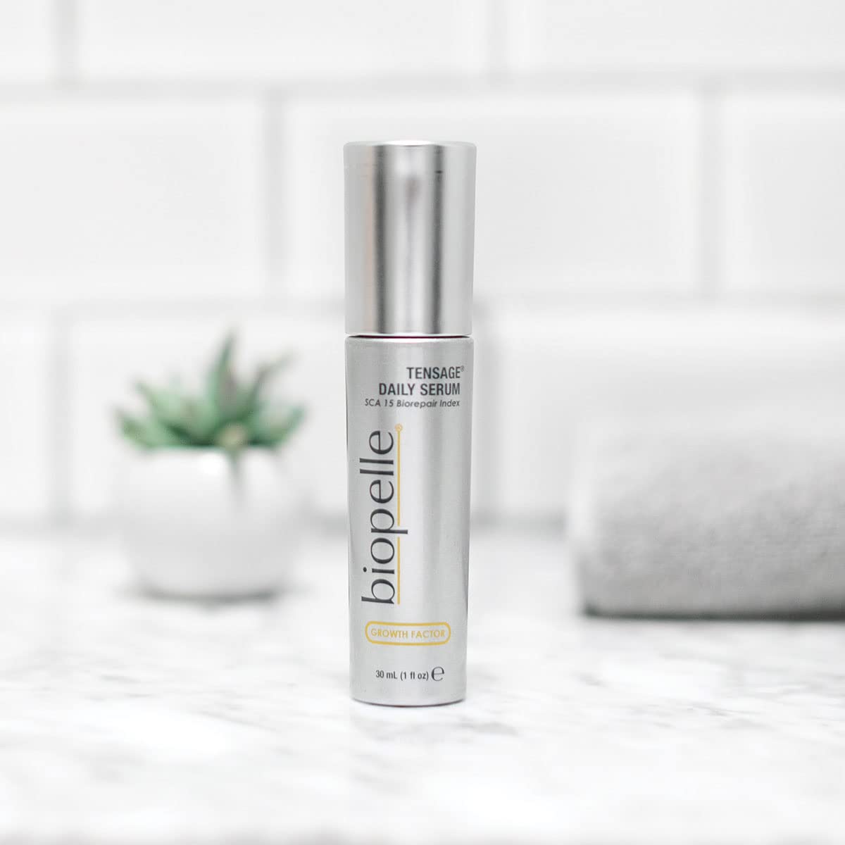 Biopelle Tensage Growth Factor Daily Facial Serum With Sca 15 Biorepair Index, 1 Oz : Beauty & Personal Care
