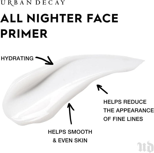 Urban Decay All Nighter Makeup Primer For Face, Even Complexion And Hydration, Up To 8 Hours Foundation Extending Wear, Vegan Formula, 30Ml