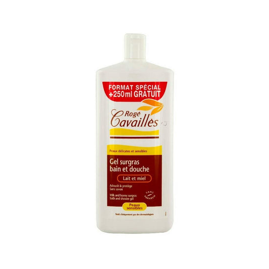 Rogé Cavaillès Surgras Bath And Shower Fragranced Gel 1L - Colour: Milk And Honey : Roge Cavailles : Beauty & Personal Care