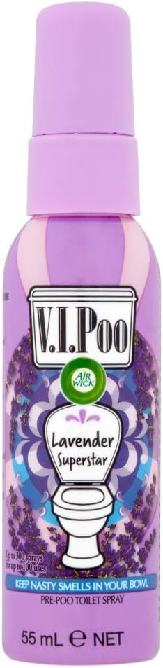 Air Wick V.I.Poo Toilet Perfume Lavender Superstar 1.85 Oz. (Pack of 4)