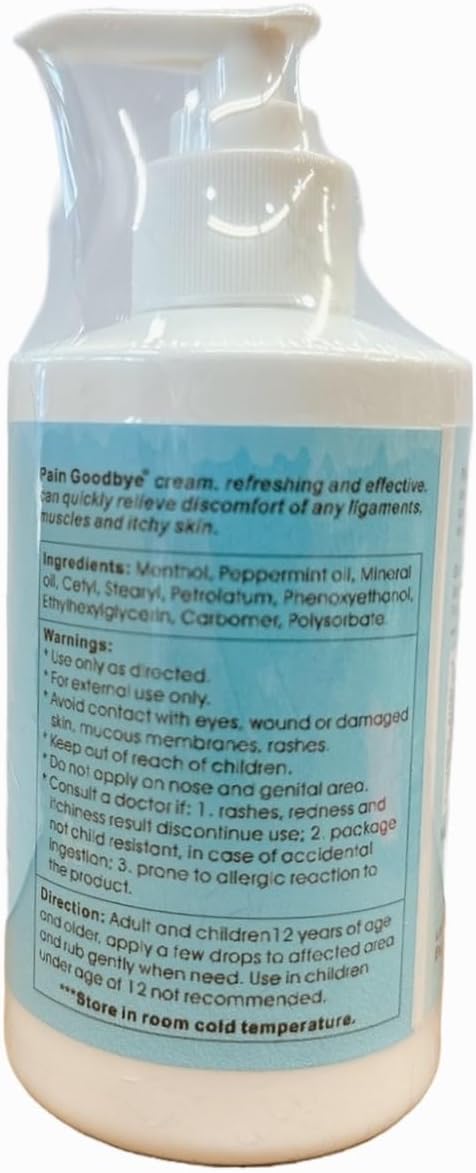 Pain Goodbye Medicated Cream By Meditalent (Cool Type) : Health & Household