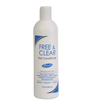 Free & Clear Vanicream Hair Conditioner | For Sensitive Skin | Ph Balanced For All Hair Types | Fragrance And Paraben Free | 12 Ounce