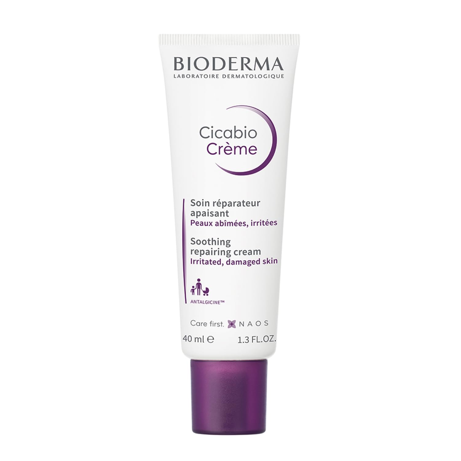 Bioderma - Cicabio - Face Body Cream - Soothing and Renewing Cream - Hydrates, Restores and Soothes the Skin - for Dry Skin Irritations 1.35 Fl Oz (Pack of 1)