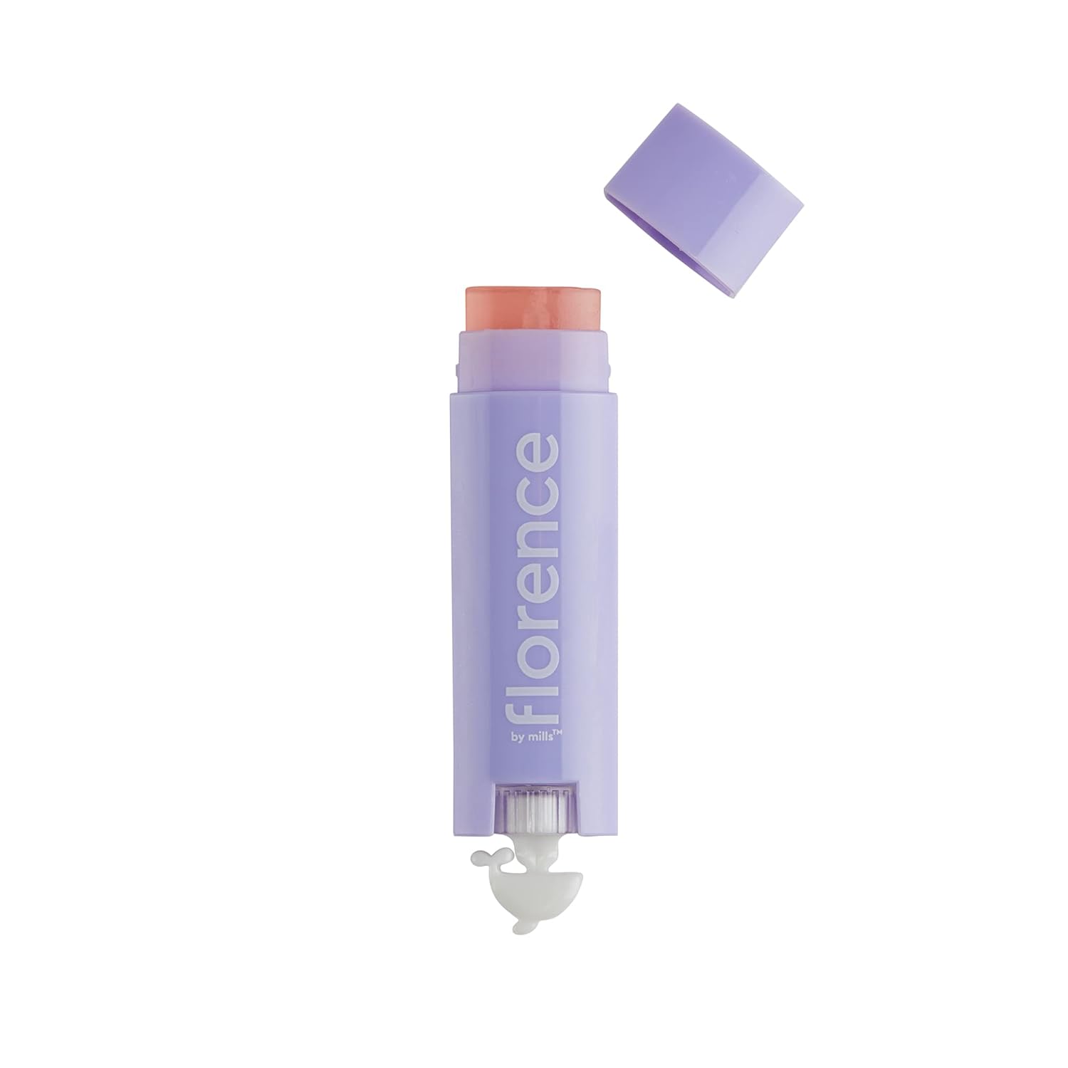 Florence By Mills Oh Whale! Tinted Lip Balm, Dragonfruit & Grape (Purple), 0.15 Oz/ 4.5G