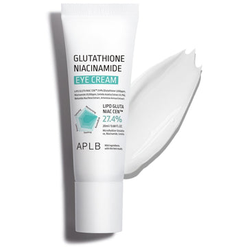 Aplb Glutathione Niacinamide Eye Cream | Lipo Gluta Niac Cen™ 27.4% 0.68 Fl.Oz/Korean Skincare, Eye Cream For Dark Circles And Puffiness, Improve Elasticity & Provide Moisture Around Eye Region