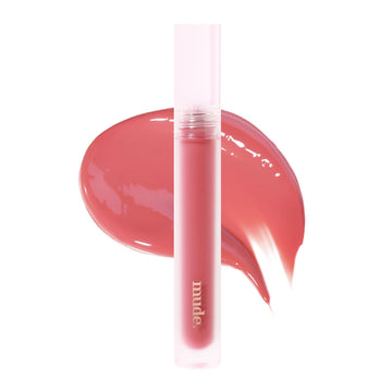 Mude Glacé Lip Tint 01 Own Pink Long-Lasting Liquid Stain Buildable Layer With Glossy Finish For Juicy Glowy Lips K-Beauty K-Cosmetics