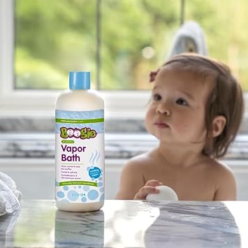 Kids Botanical Bubble Bath By Boogie, Soothing Vapor Bubble Bath, Made With Plant And Oat Extracts, Natual Essential Oils, Mint Eucalyptus, 18 Oz, Pack Of 2