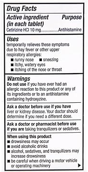 Perrigo Cetirizine Hydrochloride Tablets 10Mg, 300-Count