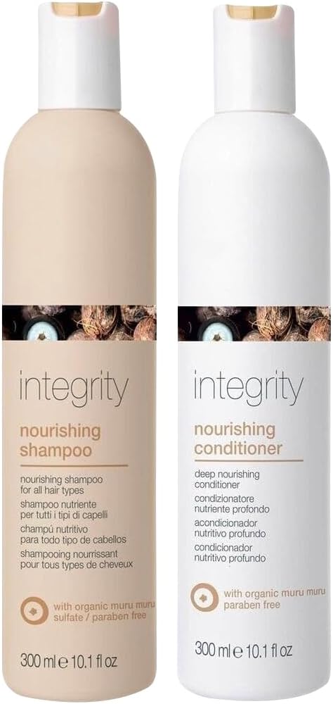 Milkshake Integrity Nourishing Shampoo And Conditioner With Milk Protein Shake- Set Of Care Products For All Types Of Hair - Moisture Repair Protection Set 300 Ml Duo Pack