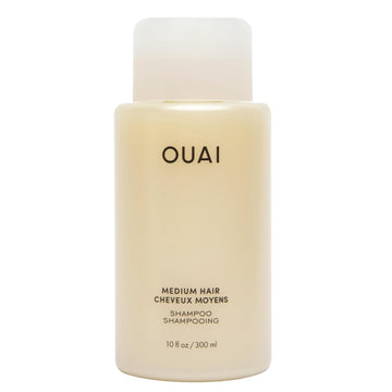 OUAI Medium Shampoo - Hydrating Shampoo with Coconut Oil, Babassu, Kumquat Extract and Keratin - Strengthens, Nourishes and Adds Shine - Paraben, Phthalate and Sulfate Free Hair Care Products - 10 oz