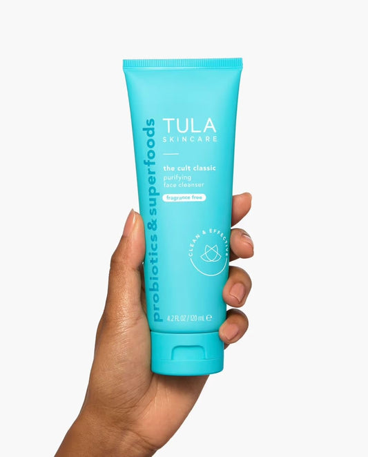 Tula Skin Care Cult Classic Purifying Face Cleanser Fragrance Free - Supersize, Gentle And Effective Face Wash, Makeup Remover, Nourishing And Hydrating, Contains Turmeric And Blueberry, 6.7 Fl Oz