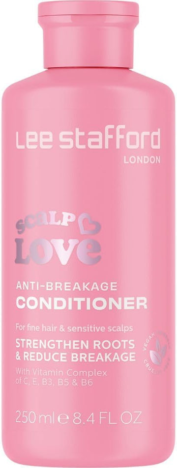 Lee Stafford Sensitive Scalp Conditioner | Scalp Love - Anti-Breakage Thickening Conditioning Treatment, Promotes Hair Growth & Strengthening, Sooths Dry, Itchy Skin, Fuller Hair, 250 Ml
