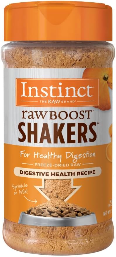 Instinct Raw Boost Shakers Freeze-Dried Powder Cat Food Topper - Digestive Health, 5.5 Oz. Bottle