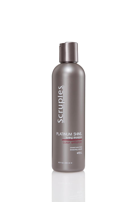 Scruples Platinum Shine Shampoo - Purple Toning Shampoo for Extending and Enhancing Blonde Hair - Cools Down Brassiness, Yellow & Orange Hues - Moisturizing Violet Shampoo for All Hair Types (8.5 oz) : Beauty & Personal Care